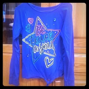 Blue motivational tee